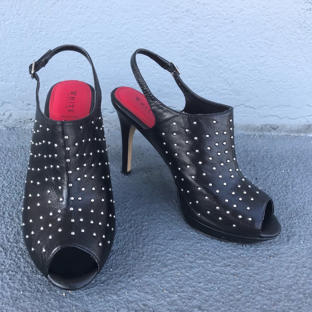 White House Black Market peep toe platform pumps